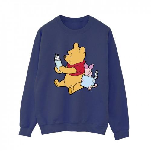 Winnie the Pooh Womens/Ladies Reading Sweatshirt