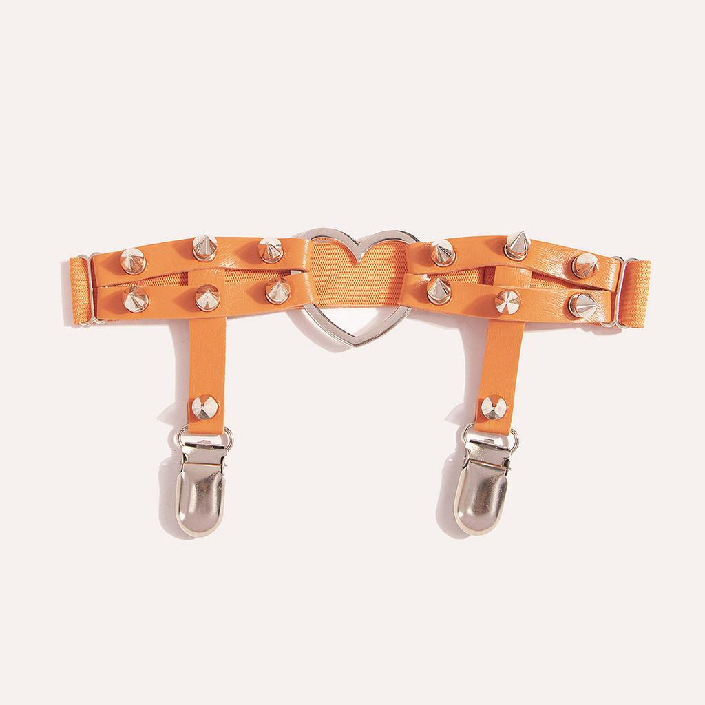 Damen Oberschenkel-Strumpfhaltergürtel Dekoration Mit Metallverschluss für Sexy Dessous und Kostümzubehör