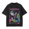 Anime Demon Slayer Hashibira Inosuke Graphic T Shirt Men Women Cotton Tshirts Vintage Washed Tee Harajuku Male Casual T-shirts