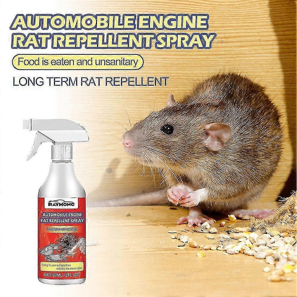 3pcs Automobile Engine Rat Mouse Repellent Spray Natural Vehicle Protection - MXBC