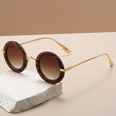 Vintage Runde Sonnenbrille Herren Mode Farbverlauf Punk Mehrfarbig Schattierungen Damen Trendige Luxusmarke Design Lässige Sonnenbrille