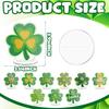 DoubleFill 9 Pcs St. Patrick's Day Diamond Painting Table Decor Double Sided Shamrock Diamond Art Kit Tabletop Signs Glow in The Dark Irish Green