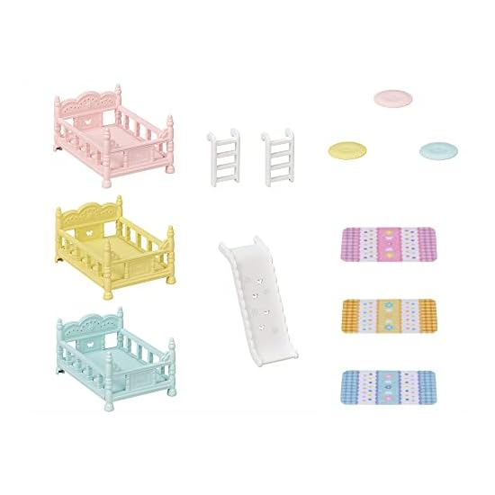 Sylvanian Families Furniture [ Triplets Bunk Bed ] Ka-219 ST Mark Certified Ages 3+ Toy Dollhouse Sy