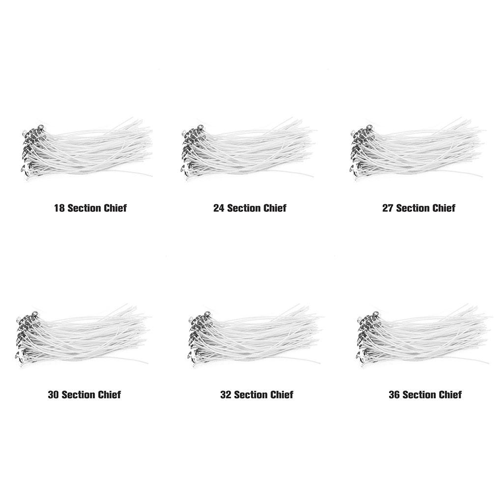 50 Pcs Candle Wicks Cotton Core Waxed Wick With Sustainer Candle DIY Low Smoke