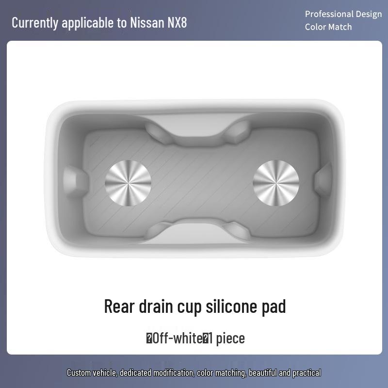 Nissan NX8 Rear Drain Cup Anti-slip Silicone Pad - Interior Upgrade Accessory
