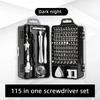 115-in-1 Multi-Functional Precision Screwdriver Set for DIY Repair of Phones Laptops PCs Watches and Glasses Home Workshop