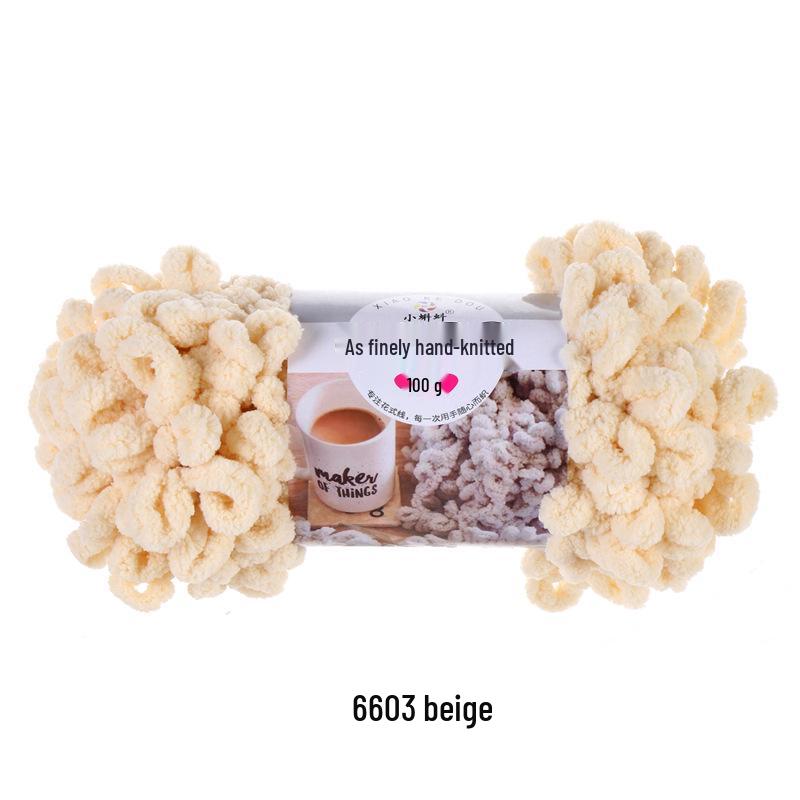Finger Yarn Donut DIY Knitted Pillow/Blanket - Medium Thick