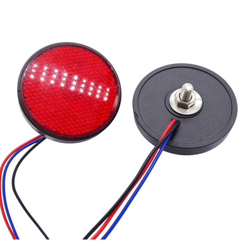Round LED Turn Signals Light 12V Motorcycle 2inch Side Marker Lamp Rear Reflector Brake Lamp Taillight For Dirt Bike Cafe Racer
