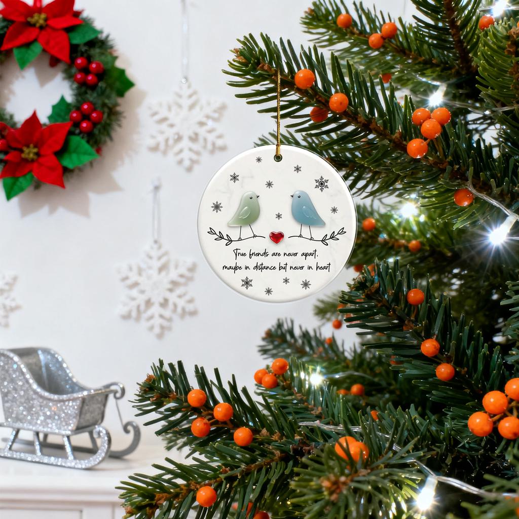 Decor Acrilic 2D în Formă de Inimă Sticlă de Mare Prietenie, Suvenir Inimă Prietenie, Ornament Inimă Prietenie Pentru Ornamente Agățate de Pom,