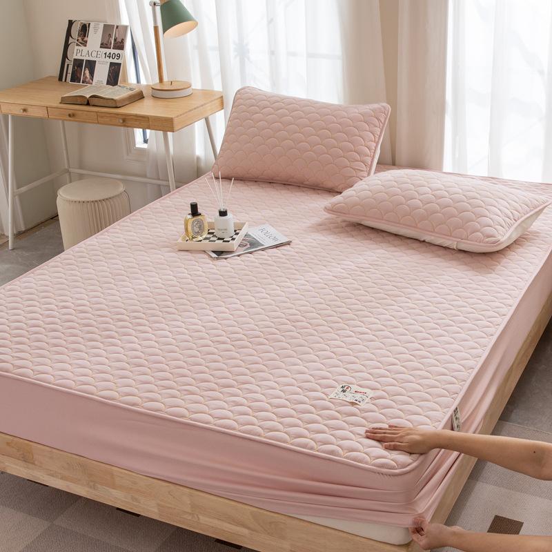 Maternal and Infant Grade Raw Cotton Padded Bed Sheet, Soybean Fiber Embroidered Mattress, and Mattress Cover with Simmons