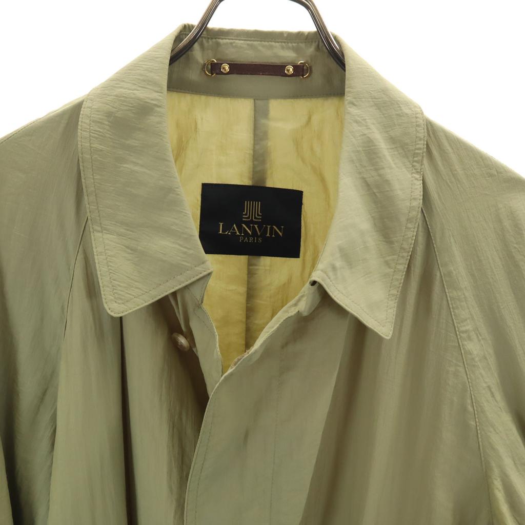 LANVIN 90s Old Packable Stainless collar coat Olive Spring Travel Men's Used