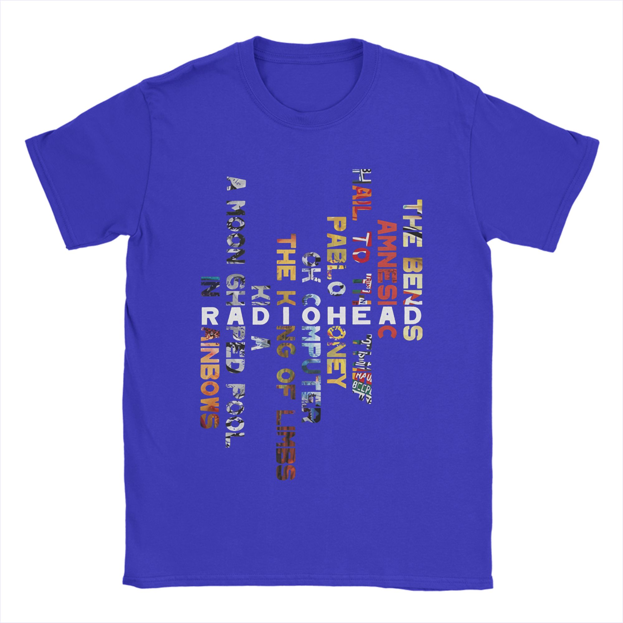 

Футболки Radioheads In Rainbows для чоловіків З чистої бавовни Винтажні футболки З круглим вирізом Футболки З коротким рукавом Одяг Літо M
