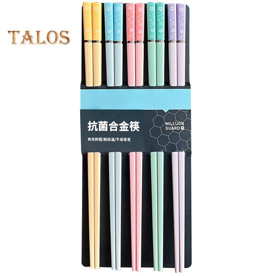 

5 пар многоразовых пластиковых палочек для еды, не содержащих BPA, можно мыть в посудомоечной машине, нескользящие палочки для еды из стекловолокна, китайские японские палочки для еды, подарочный набор