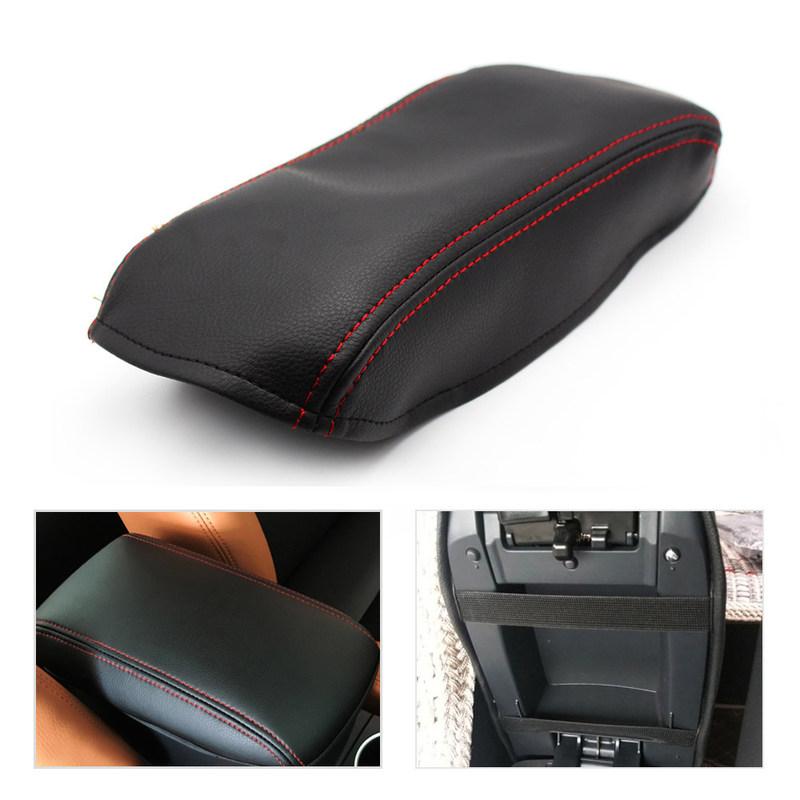 For Skoda Octavia 2007 2008 2009 2010 2011 2012 2013 2014 Car Center Control Armrest Box Microfiber Leather Trim Cover