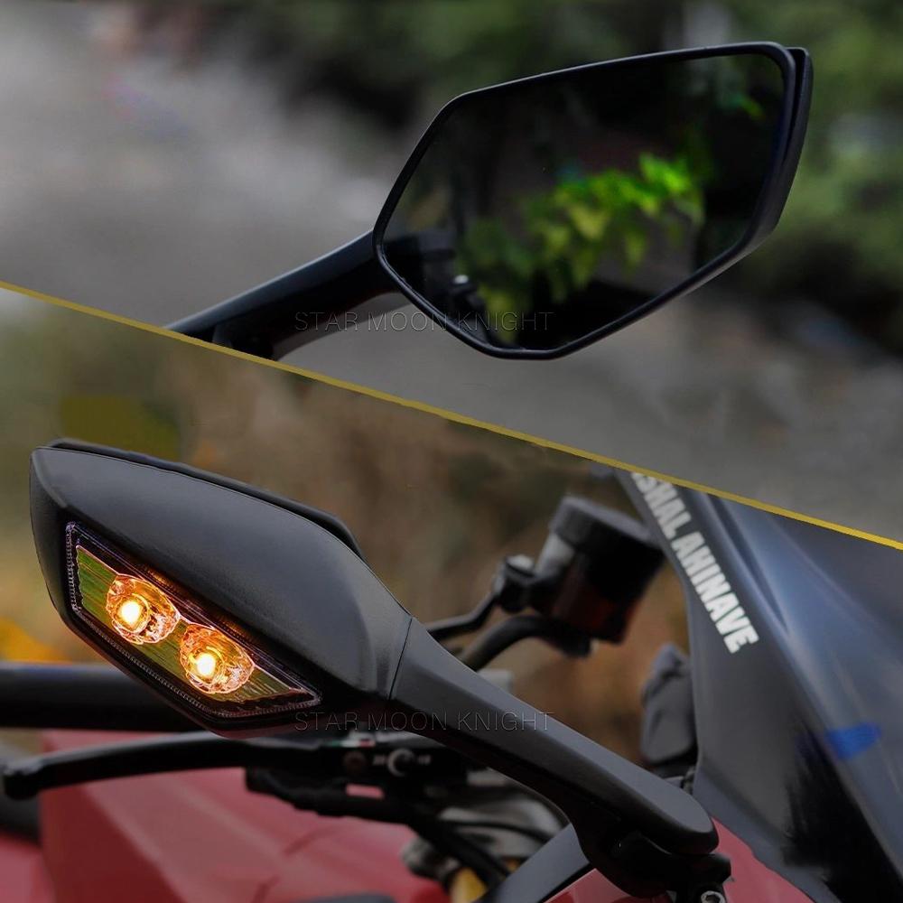 CBR 650R rearview mirror For Honda CBR 250R 300R 500R 650R 650F 1000RR with LED turn signal side mirror