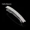 Korea Fashion Hair Jewelry Luxury Hair Accessories French Full Crystal Rhinestone Barrette Hair Clip For Women Girls