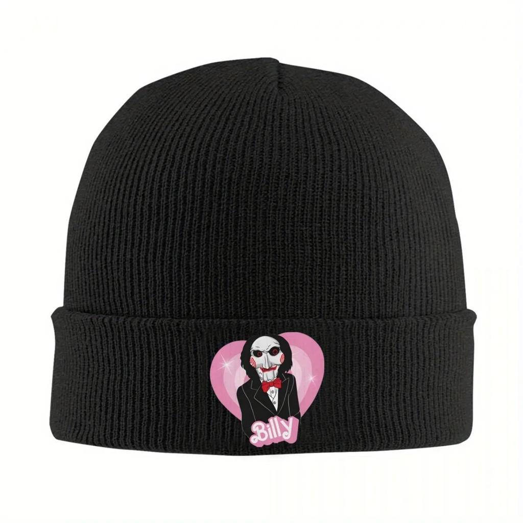 New RoUnisextic Billy Saw Knitted Hat Beanie Winter Hats Warm Acrylic Color Horror Movie Caps For Unisex Women