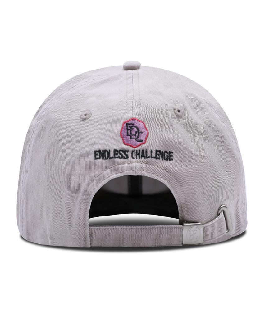 XTONZ Xta090 Check Graphic Cotton Ball Cap (Gray)