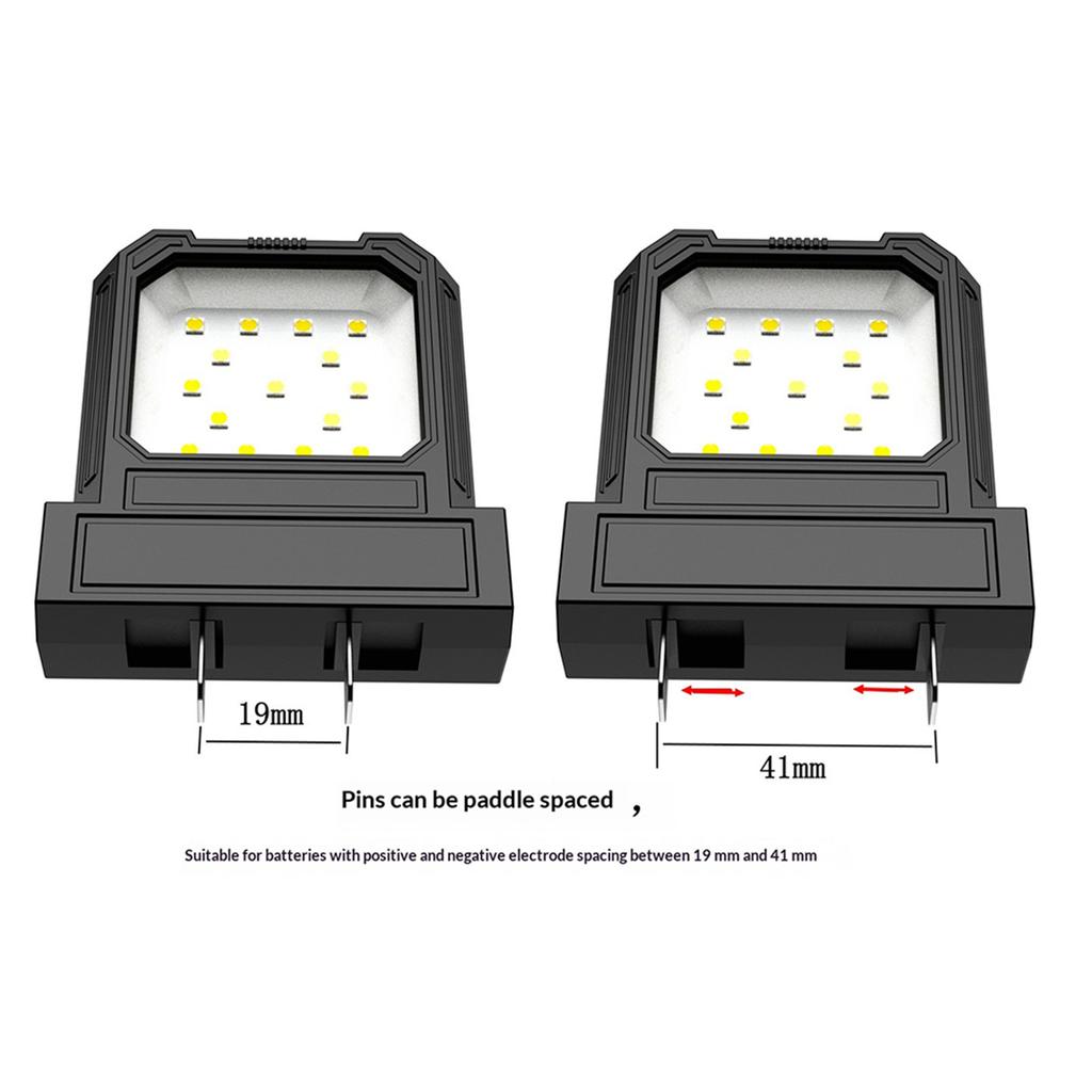 12V-72V LED Mini Pocket Work Light 550LM No Battery Long-Lasting Strong Light Outdoor Lighting Floodlight Power Tool Accessories