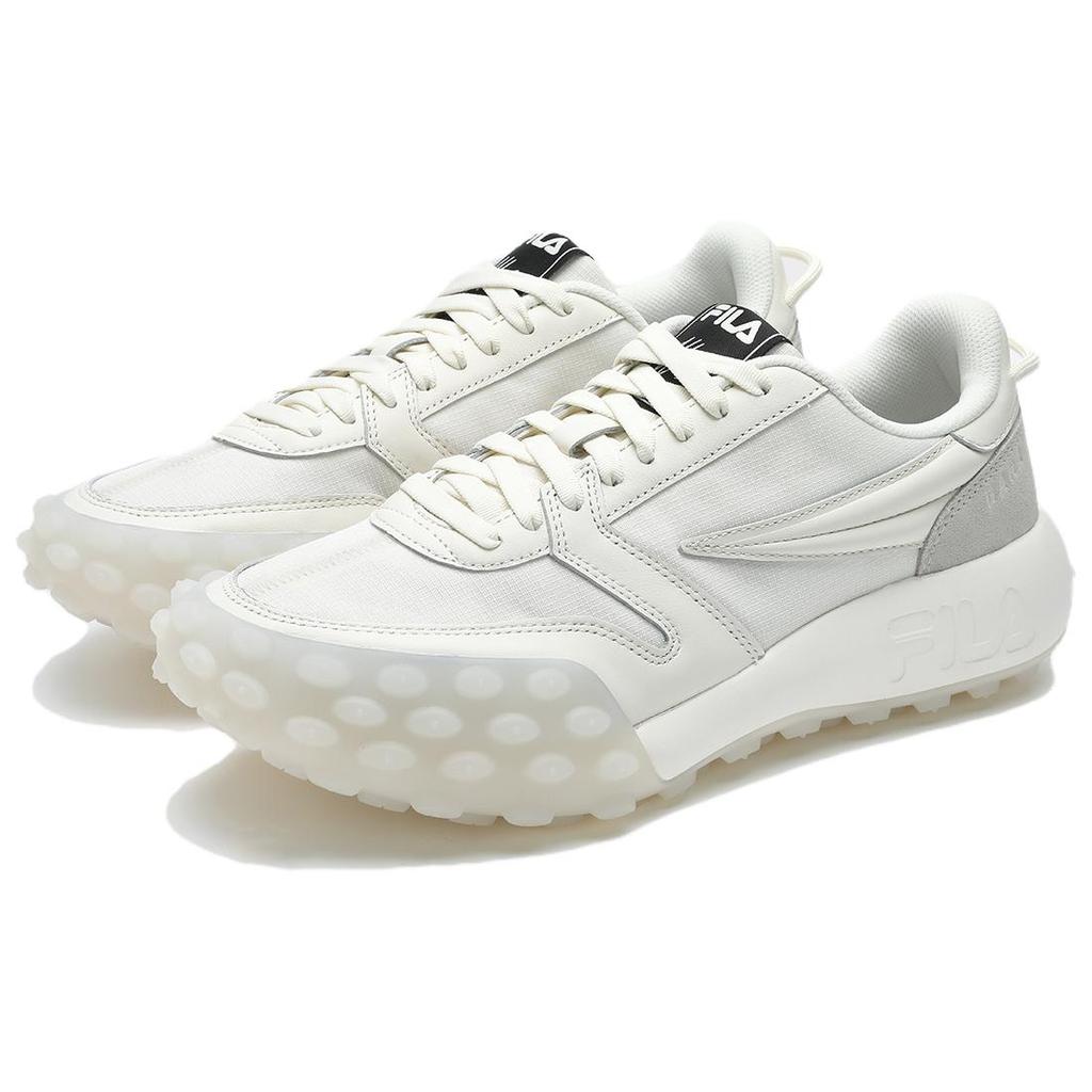 FILA Gara Fabric Leather Mesh Suede Nylon Comfortable Versatile Low-Top Casual Shoes Men sneaker White F12M423110FGD