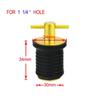 DollaTek Brass T-Handle 1” Or 1-1/4” Drain Plug For Boat (1” Drain Plug)