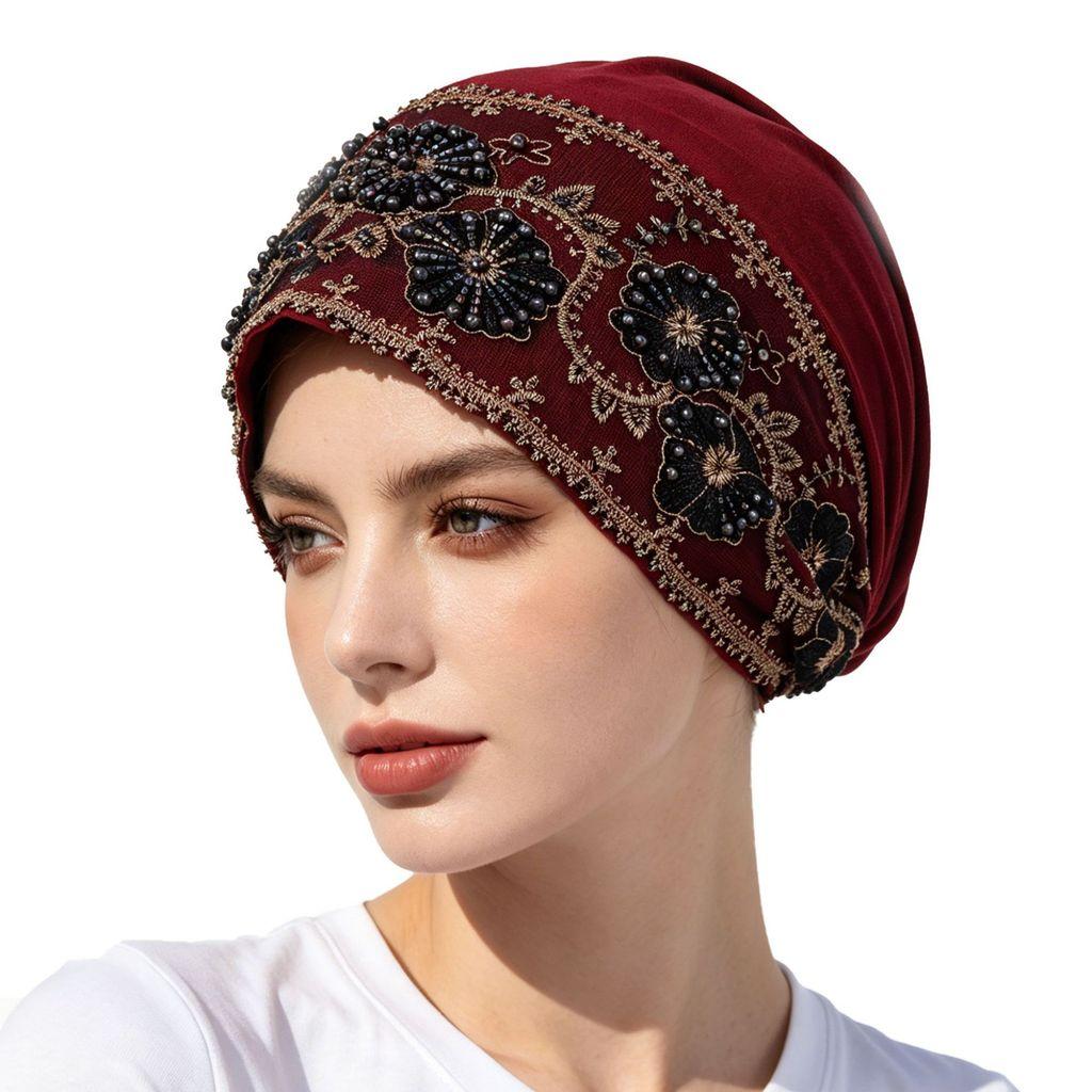Ethnic Hat Womens High Crown Foldable Sun Hat With Breathable Polyester For Spring