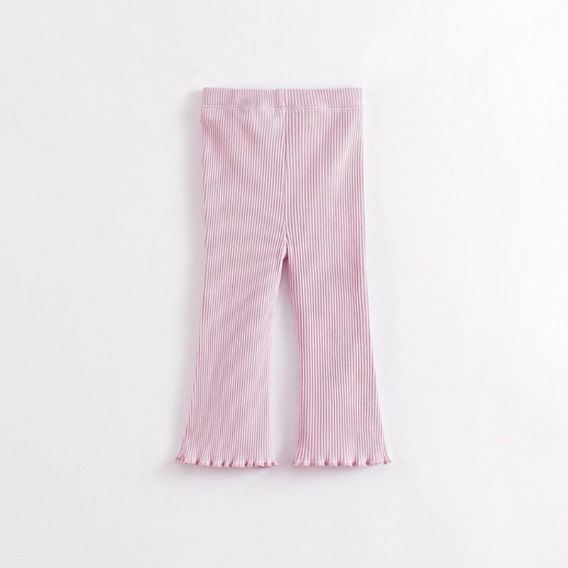 Mark Jenny Трикотаж с эластаном Одежда для весны и осени Брюки-клеш Pink 110