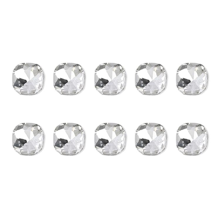 10x Irregular Shape Nail Charms Nail Rhinestones Clear Nail Crystal Gems Charms