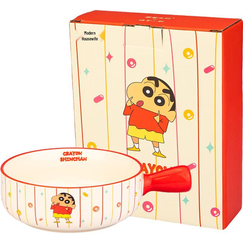 Crayon Shin-chan Ceramic Handled Noodle Bowl 550ml