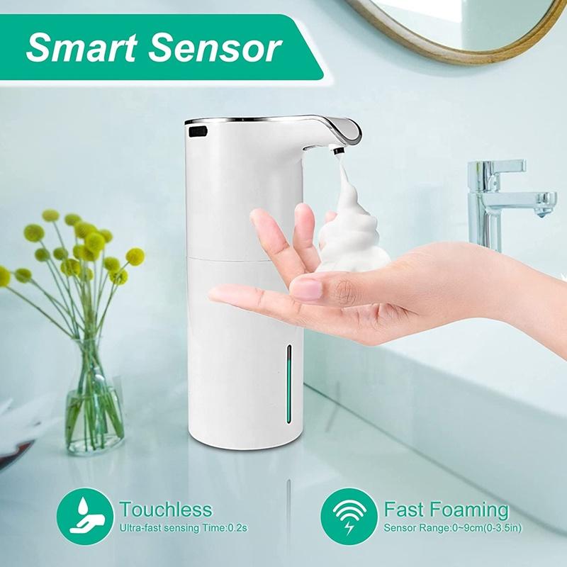 300ml Smart USB Rechargeable Automatic Sensor Induction Foaming Liquid Soap Dispenser