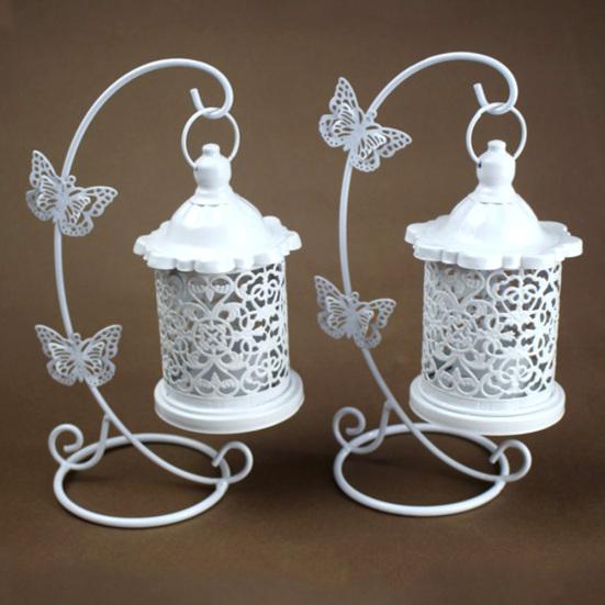 Hohler Blumen-Schmetterlings-Kerzenständer für Zuhause, Kerzenhalter, Ständer, Halterung, Raumdekoration