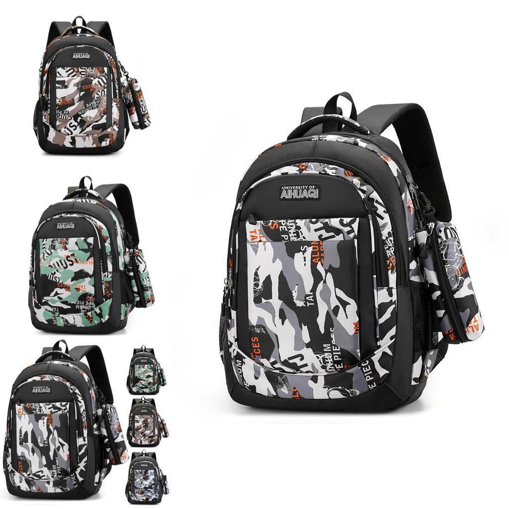 Oxford Fabric Student Backpack With Breathable Design For High School And College Use