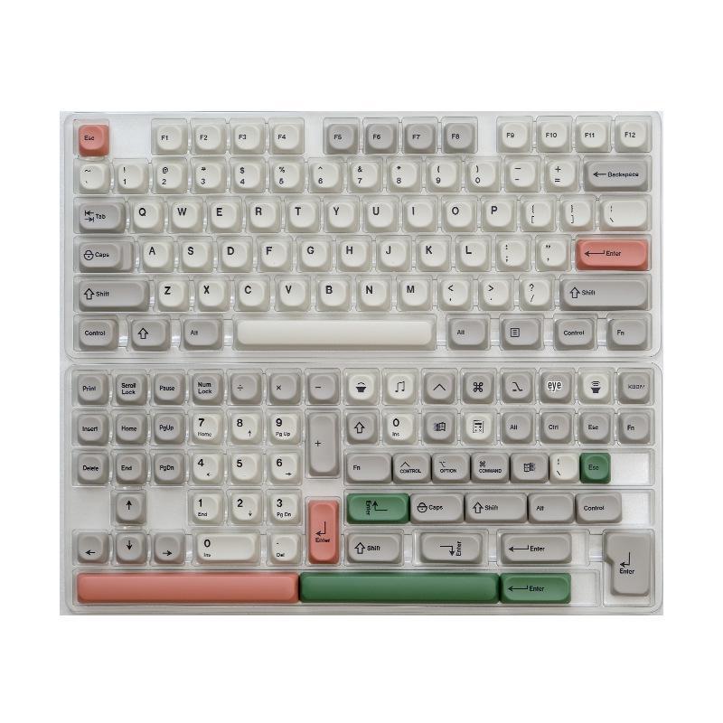 Retro 9009 MOA/KOA Korean/Russian Phonetic Keycaps – 139-Piece PBT Dye-Sublimated Mechanical Keyboard Set