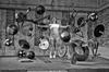 Photomural Woman Floating Between Sports Equipment Washable Fleece 405x270