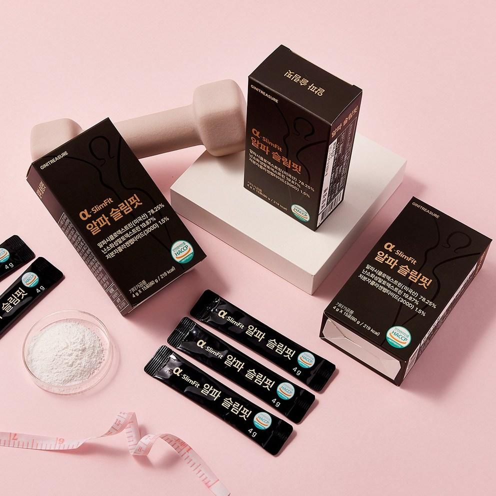 Genie Treasure Alpha CD Alpha Slim Fit - Fortschrittliche Cyclodextrin-Formel für gesteigertes Wohlbefinden (60 g x 3)