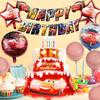 Birthday Cars Birthday or Birthday Party Supplies HAPPY BIRTHDAY Red Car Cartoon Character Balloons Decorations, Balloons, Girl's Boy's Decorations,