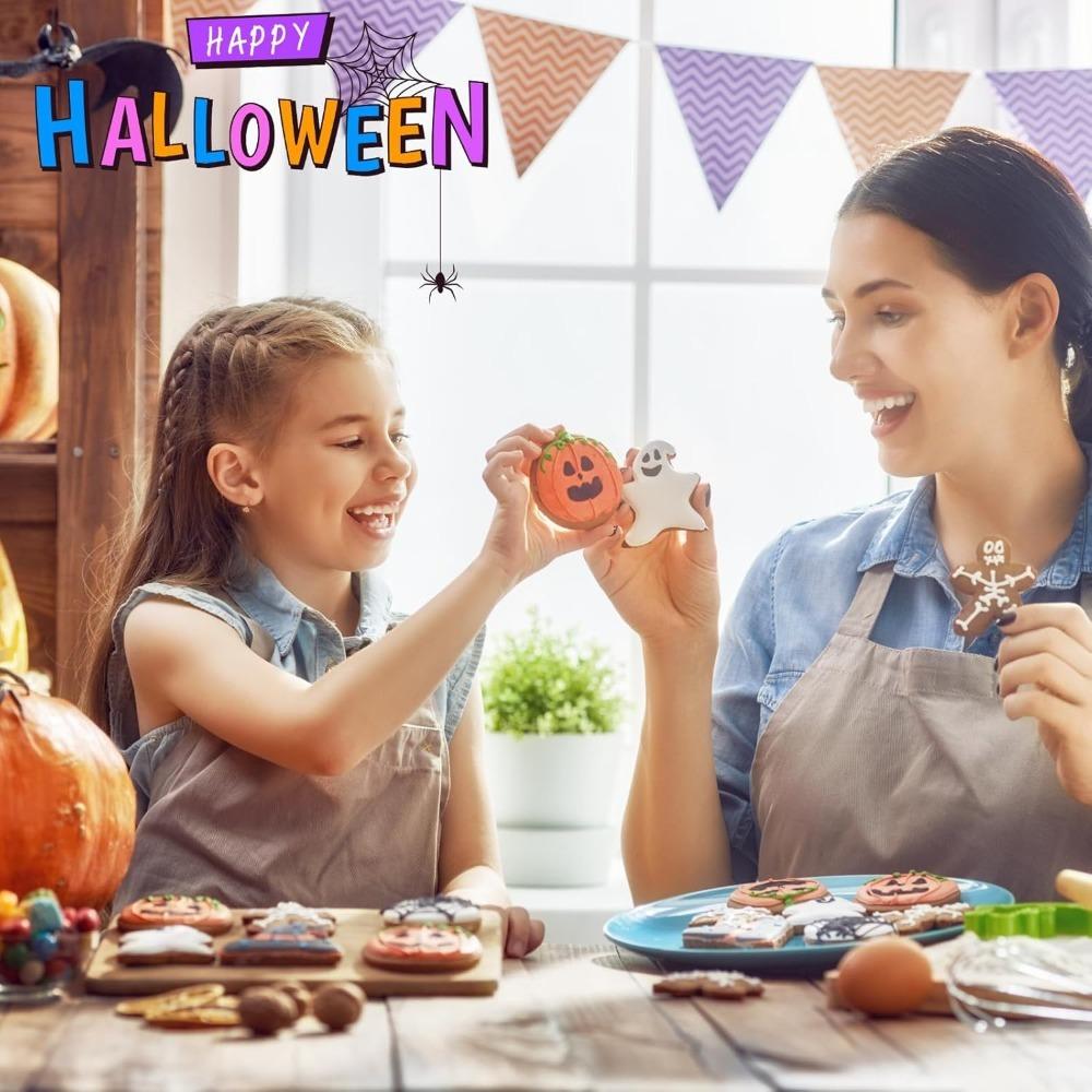 Halloween Pumpkin Carving Set, Pumpkin Face Cookie Cutter and Pumpkin DIY Cake Tool Set 10/12 Stainless Steel Mold Carving Knife