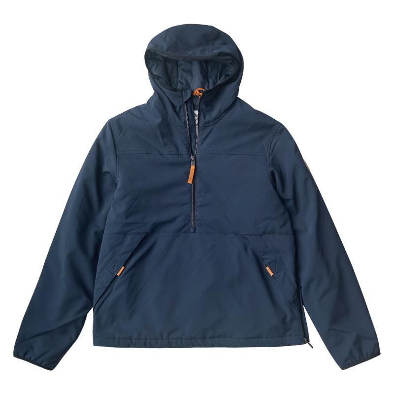 

Timberland Comfortable Soft Half-Zip Windproof Hooded Cotton Jacket Men jackets Navy-Blue TB0A238Z-433 S