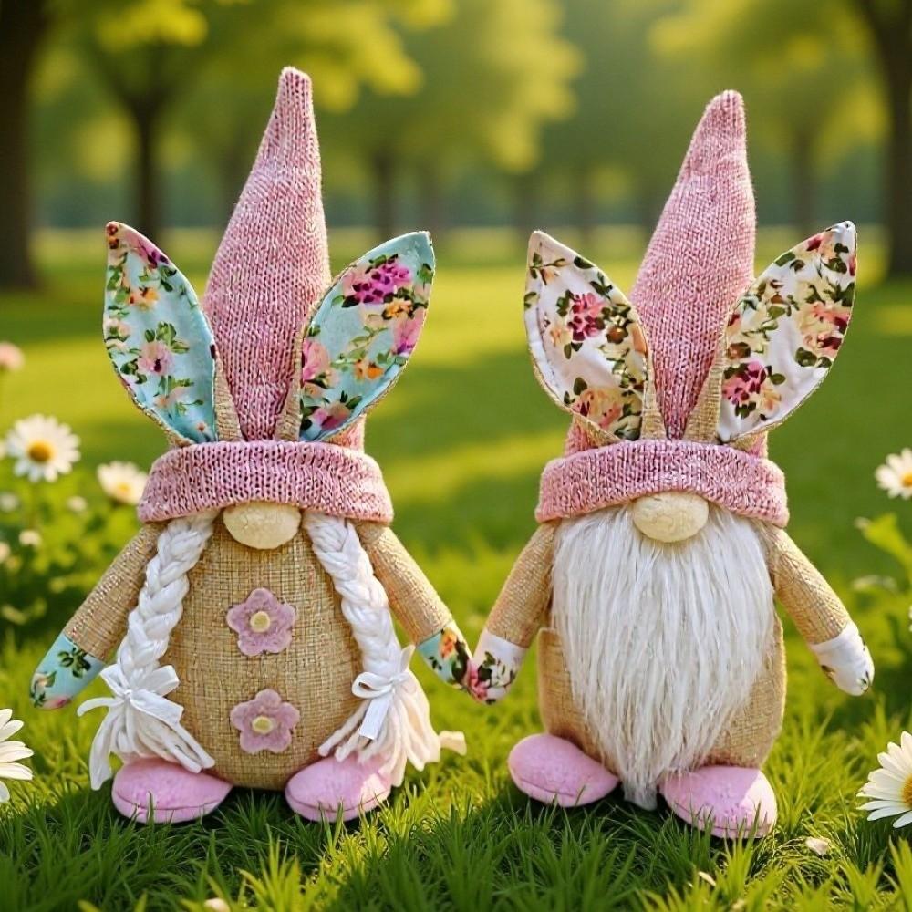 Spring Bunny Themed Easter Bunny Gnome Cartoon Spring Gnome Decorations  Kids Gift