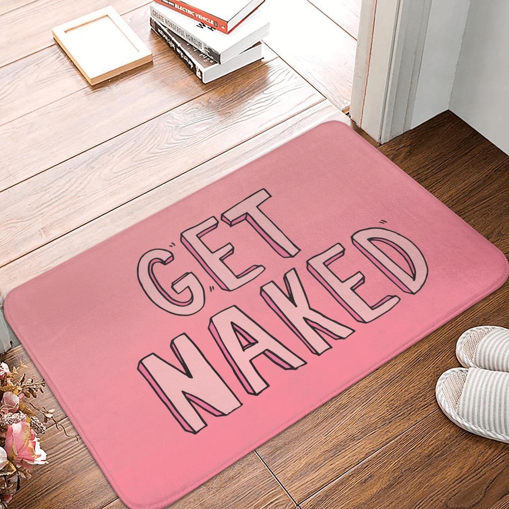 Get Naked Doormat Non-Slip Kitchen Bath Mat Bedroom Balcony Floor Door Entrance Carpet Rug
