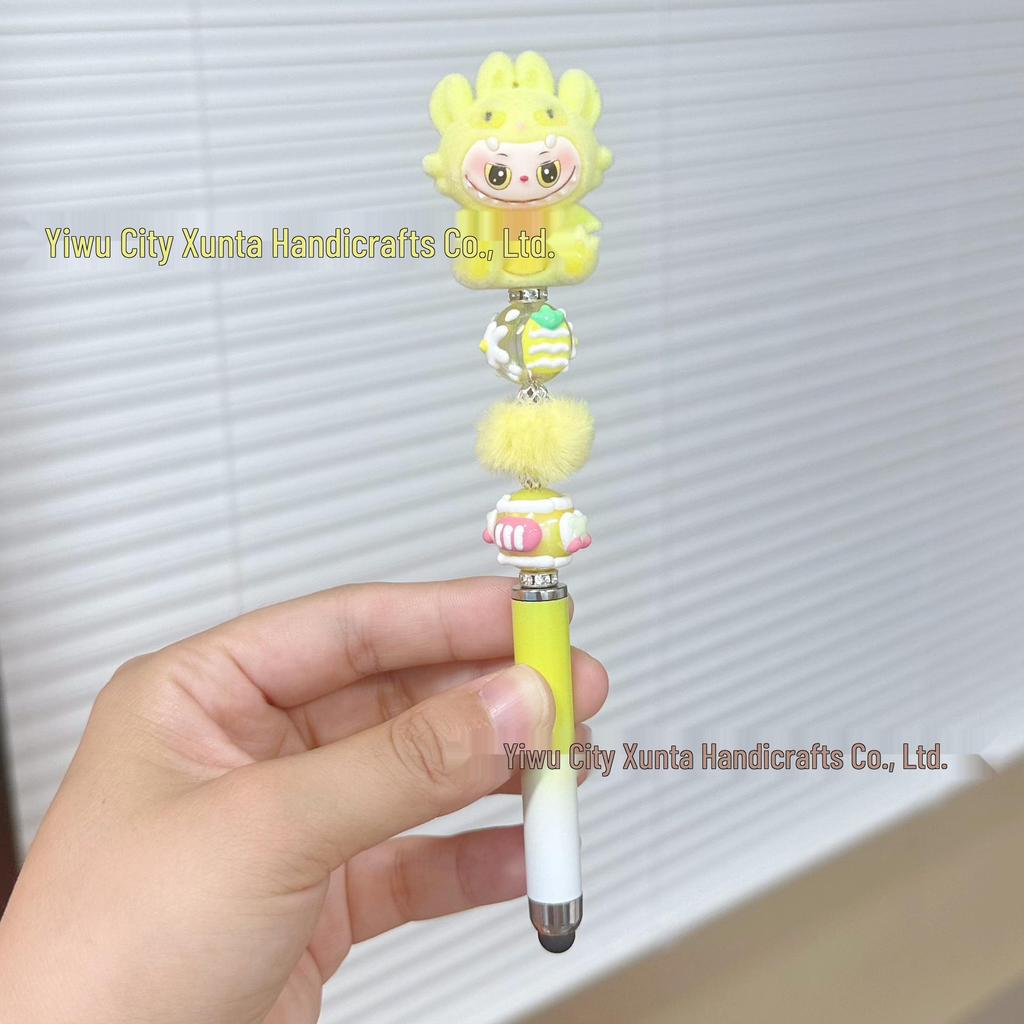 DIY Bead Pen: Cute Handmade Touchscreen Gel Pen Doll - Ideal Student Gift