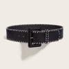 Harajuku Vintage Wide Belt Retro Western Cowboy Belt Casual PU Leather Waistband  Lady