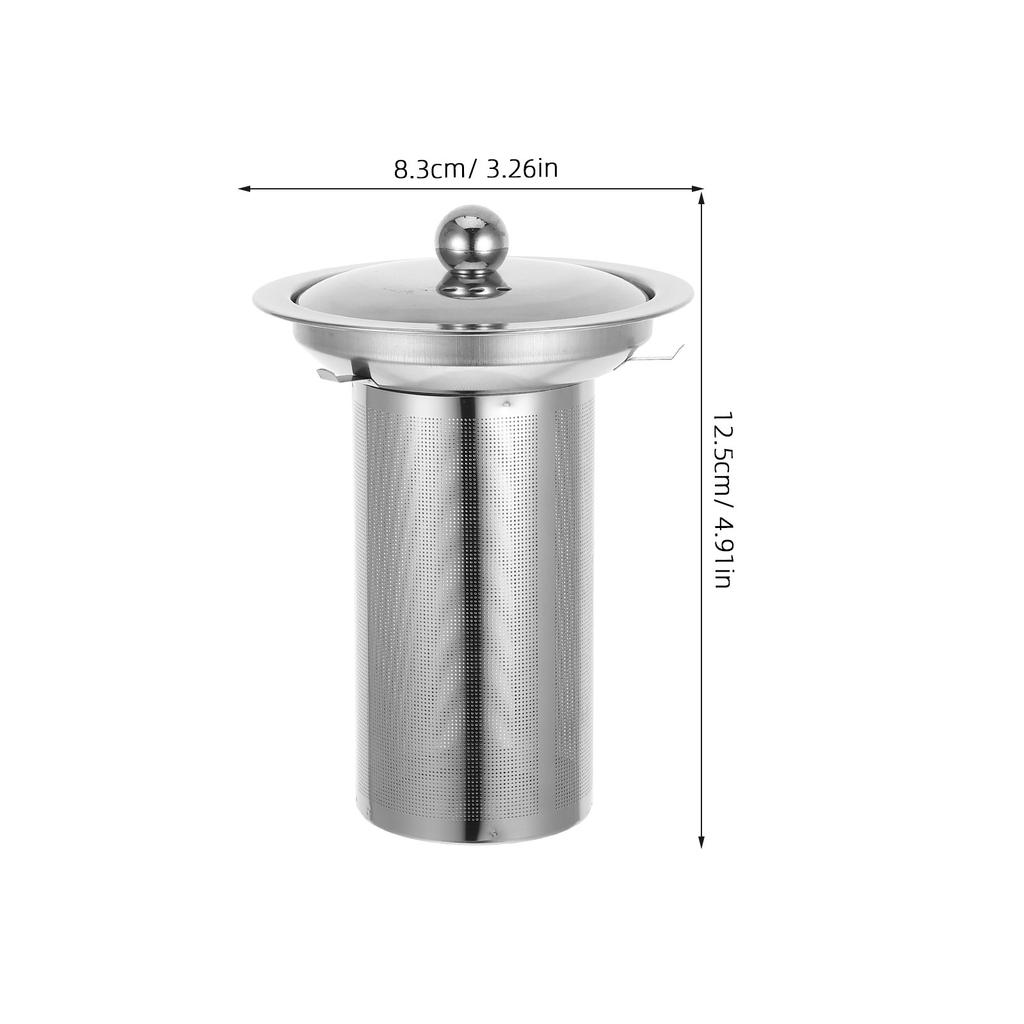 Premium Stainless Steel Tea Infuser with Fine Mesh Filter Reusable Strainer for Clear Infusion Anytime Anywhere