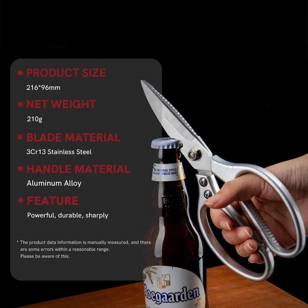 Stainless Steel Kitchen Scissors for Cutting Chicken Bones Meat Fish Scissors Professional Scissors Kitchen Accessories