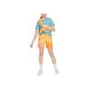 Nike Striped Color Block Round Neck Short Sleeve T-Shirt Kids Tops University-Blue FD0843-412