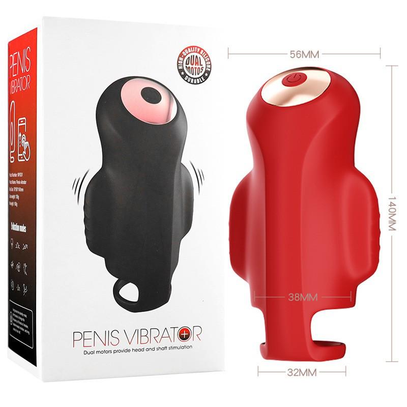 Dual Vibration Remote Control Male Masturbator Cup
