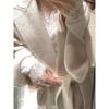 2026 Spring Women's White Lace Mesh Layered Shirt – French Chic Style