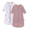 100% Cotton Long Sleeve Baby Sleep Sack – Skin-Friendly & Ultra Soft, 3D Center-Zip Design for 0-3 Years