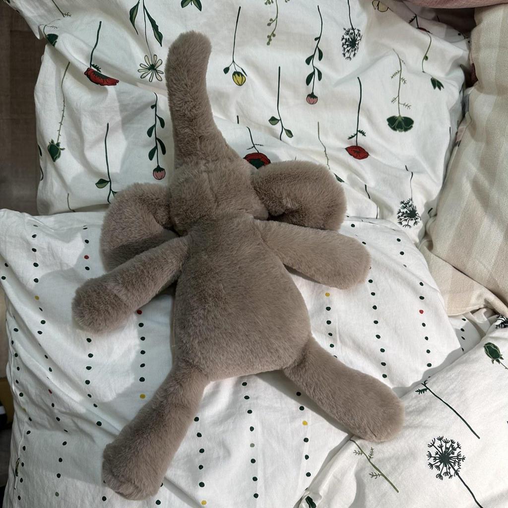 Nordic Soft Elephant Plush Toy - Comforting Companion for Children