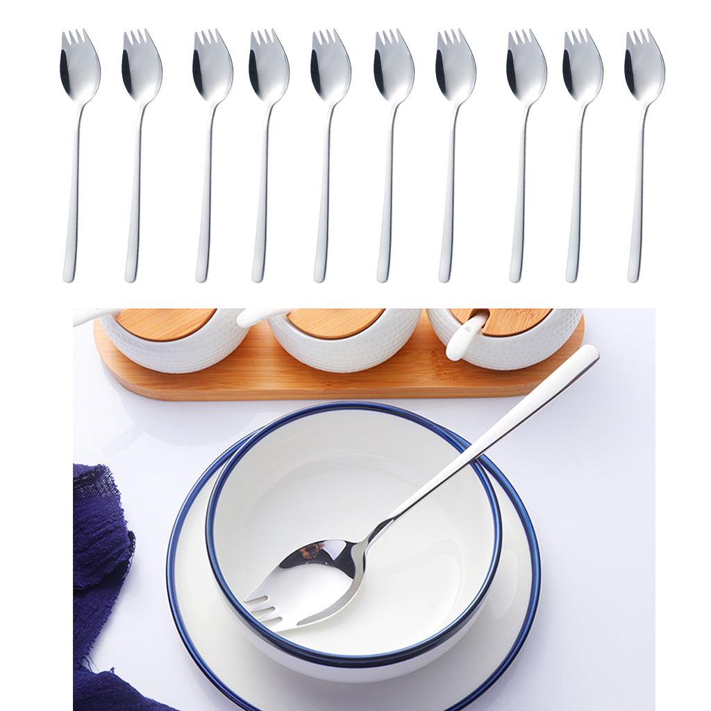 10 Spoon Combo Cutlery Utensils Outdoor Picnic Christmas Gift